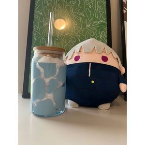 Coffee cup Glass beer can cup Blueberry Milk